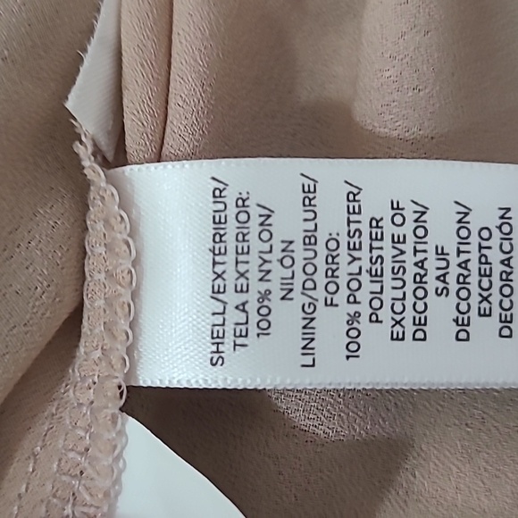 Loft Black Nude Lace Peplum Bow Back Tank Top - Picture 3 of 3